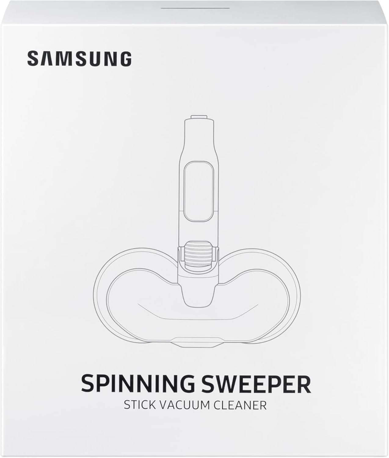Samsung Bespoke Spray Spinning Sweeper Wischaufsatz für Staubsauger Bespoke Jet, Zur Reinigung von Hartböden, Sprühfunktion mit 150-ml-Wassertank, VCA-WBA95/GL, Schwarz