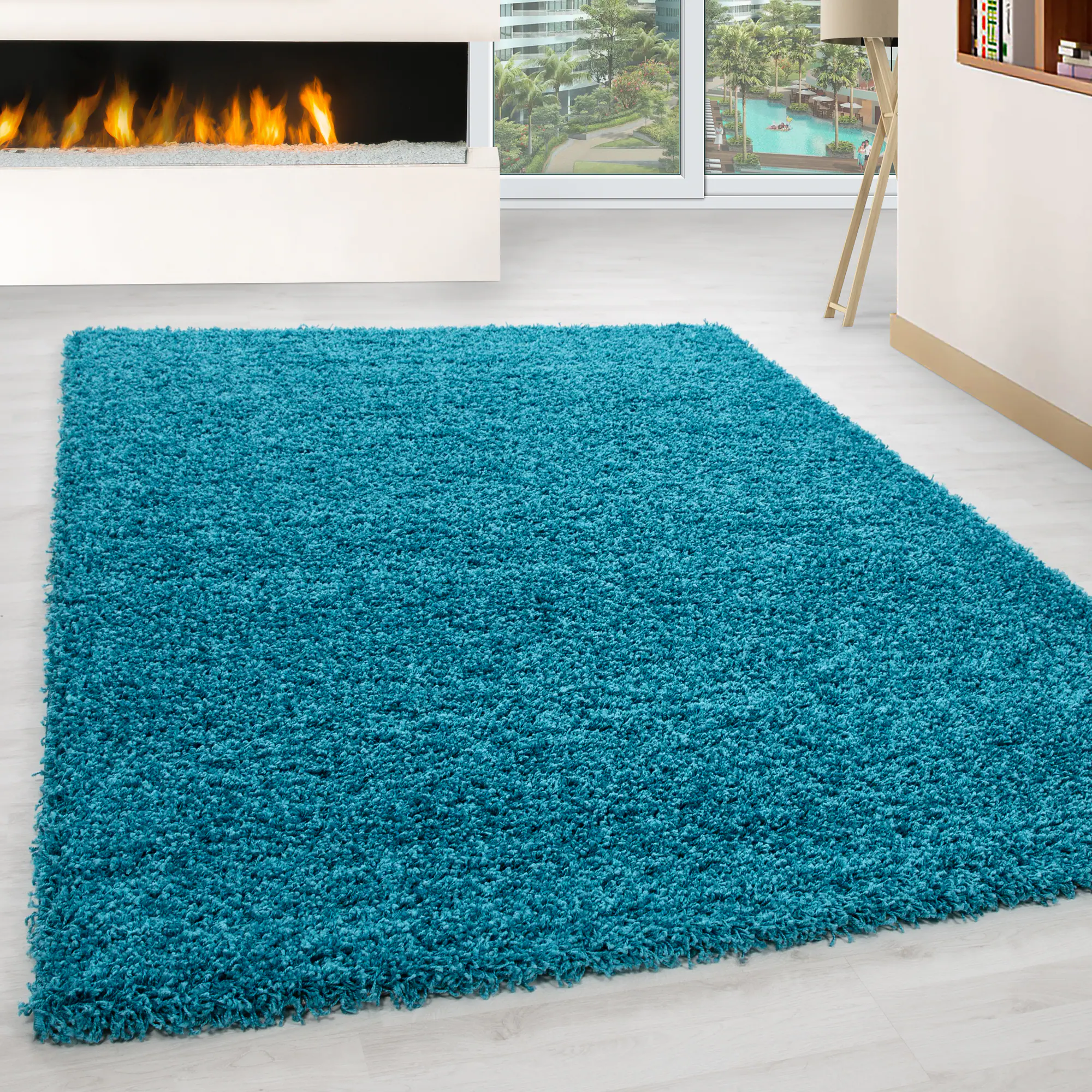Hochflor Teppich - Gemütlicher Langflor, Pflegeleichter Shaggy Flokati