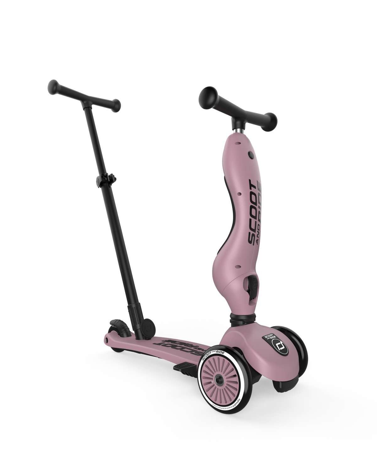 Sparkesykkel og Løpesykkel M/ Foreldrehåndtak | Scoot and Ride Highwaykick 1 Push & Go – NYHET