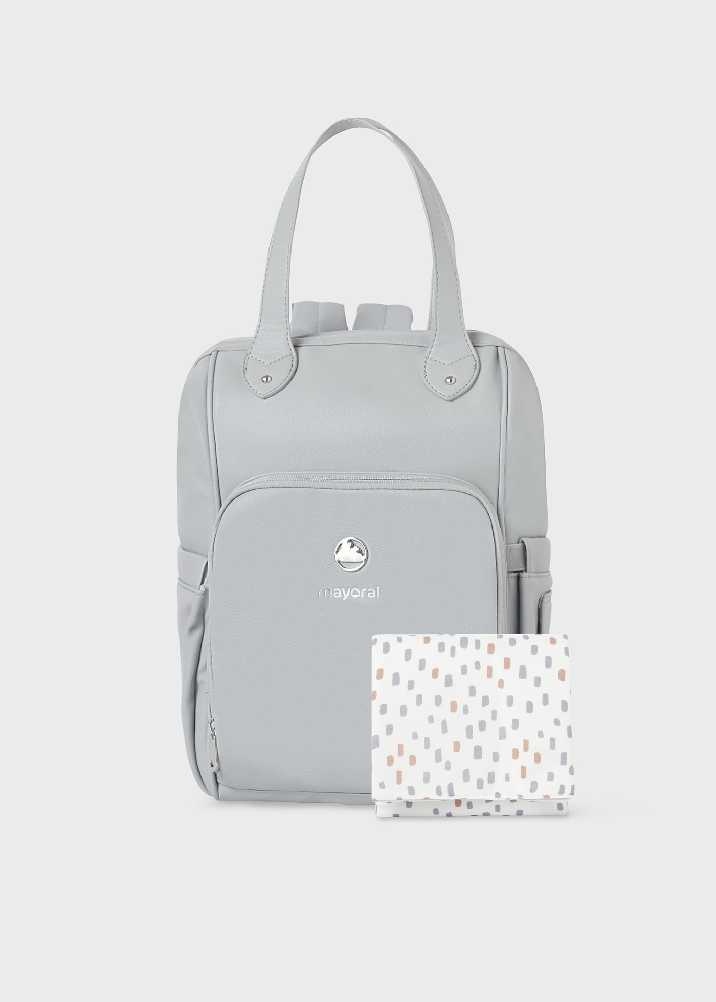 Mochila de couro sintético para bebê
