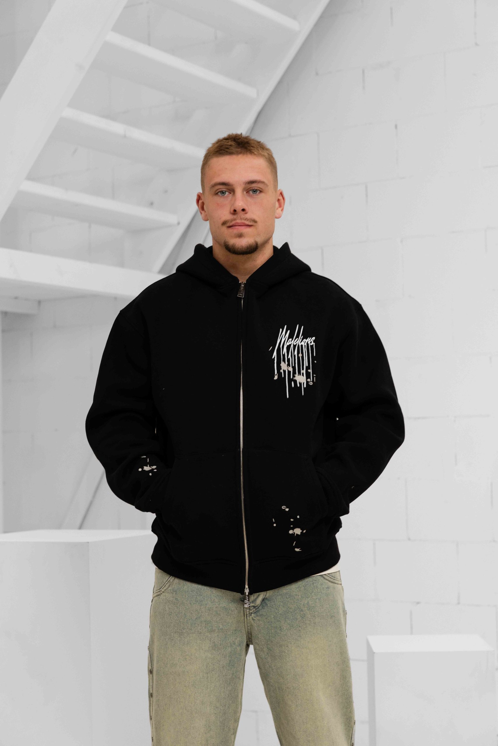 Malelions Painter Vest Heren Zwart