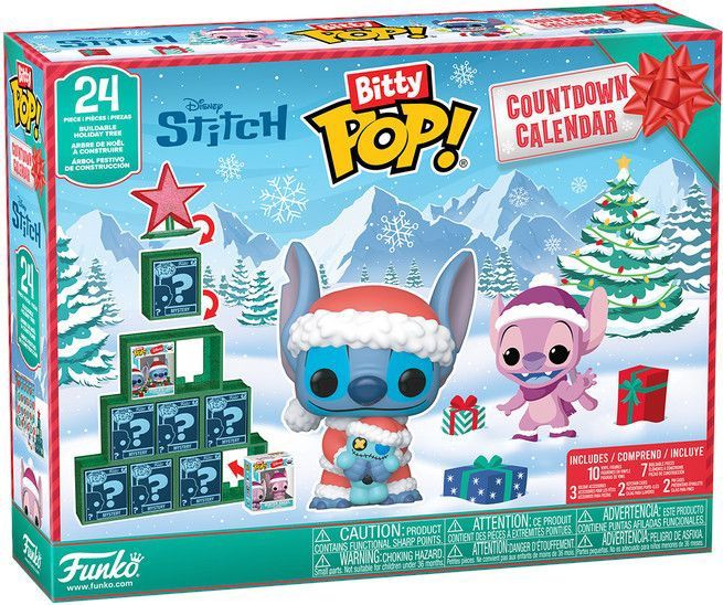 Funko - Stitch - Adventskalender - 24-Dagen - Inclusief 10 Bitty POP!-figuren