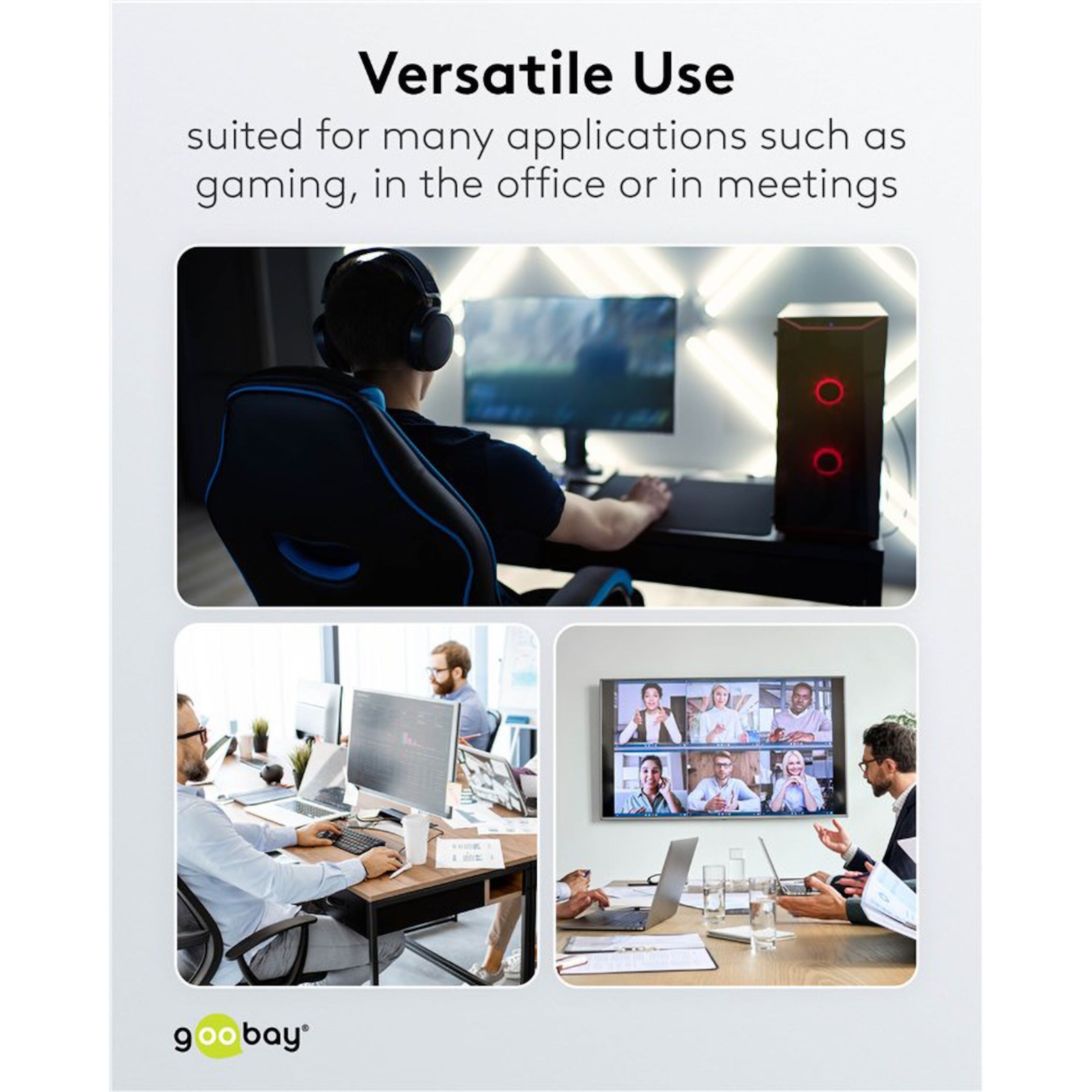 Nettverkskabel med USB-tilkobling USB-A 1 m