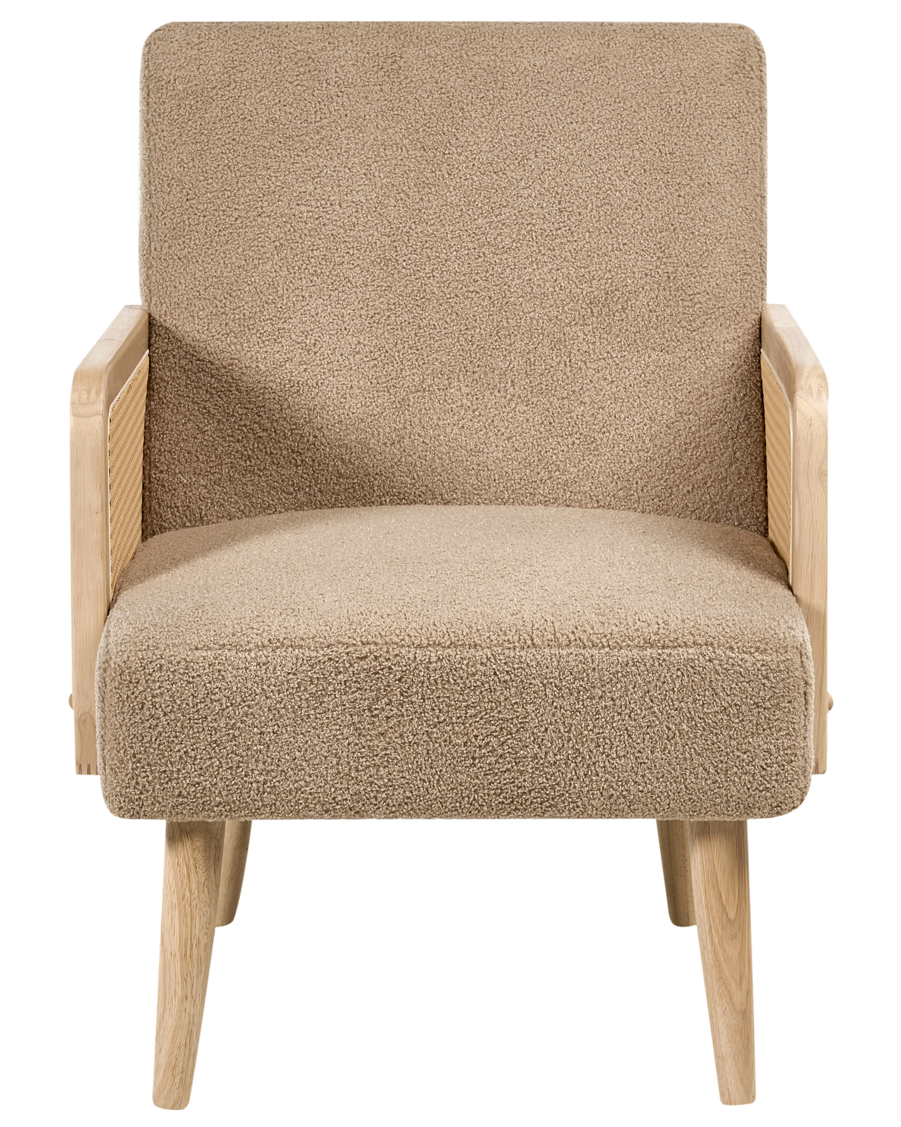 Fauteuil HOJBY Bouclé Zandbeige