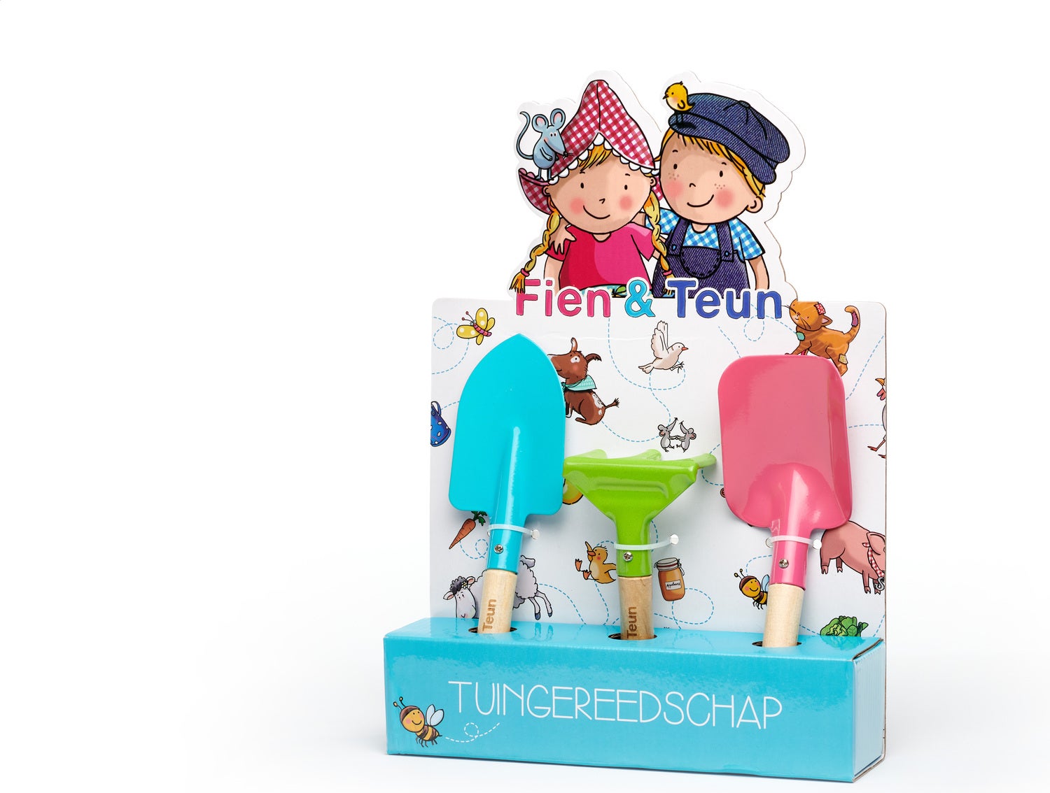 Fien & Teun kindergereedschapset wit 36 x 25 x 6 cm