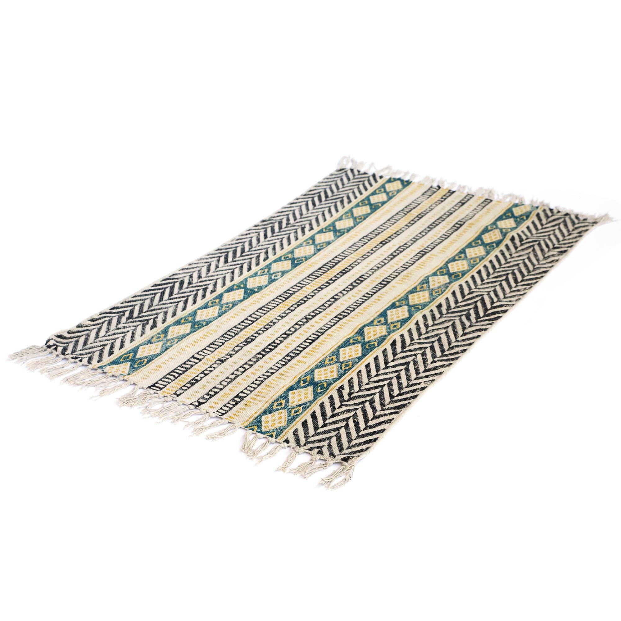 Mini-Rug 'Saira', handbedruckt, B 90 cm, L 60 cm von fischer's lagerhaus