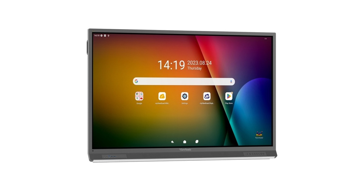 ViewSonicViewBoard IFP6552-2F EDLA 65” 4K Interactive Display  (Zwart, 3x HDMI-in, 1x HDMI-out, 1x DisplayPort, USB-A, USB-C, Touch)