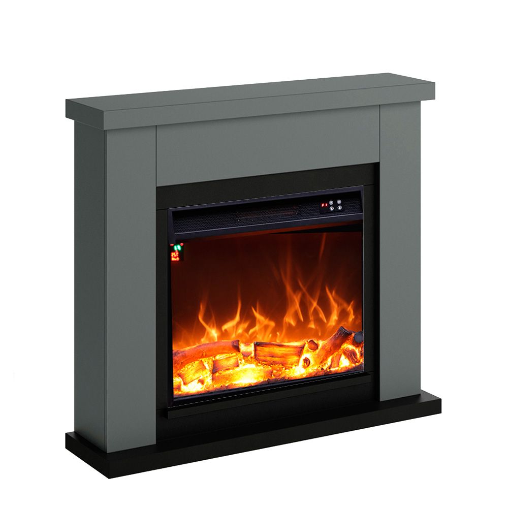 Cheminee murale 1500w fuego paolo antracita