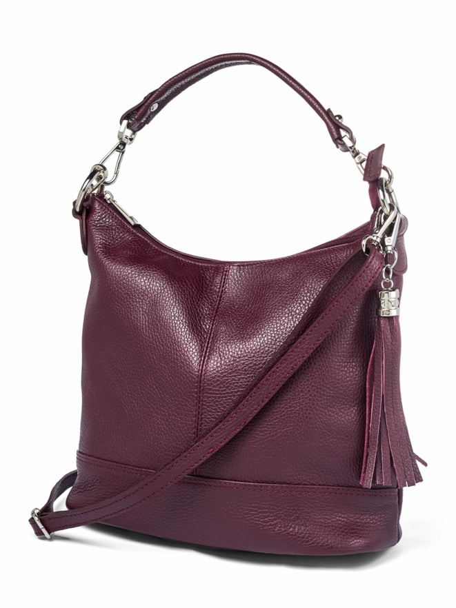 Lederhandtasche Standfest