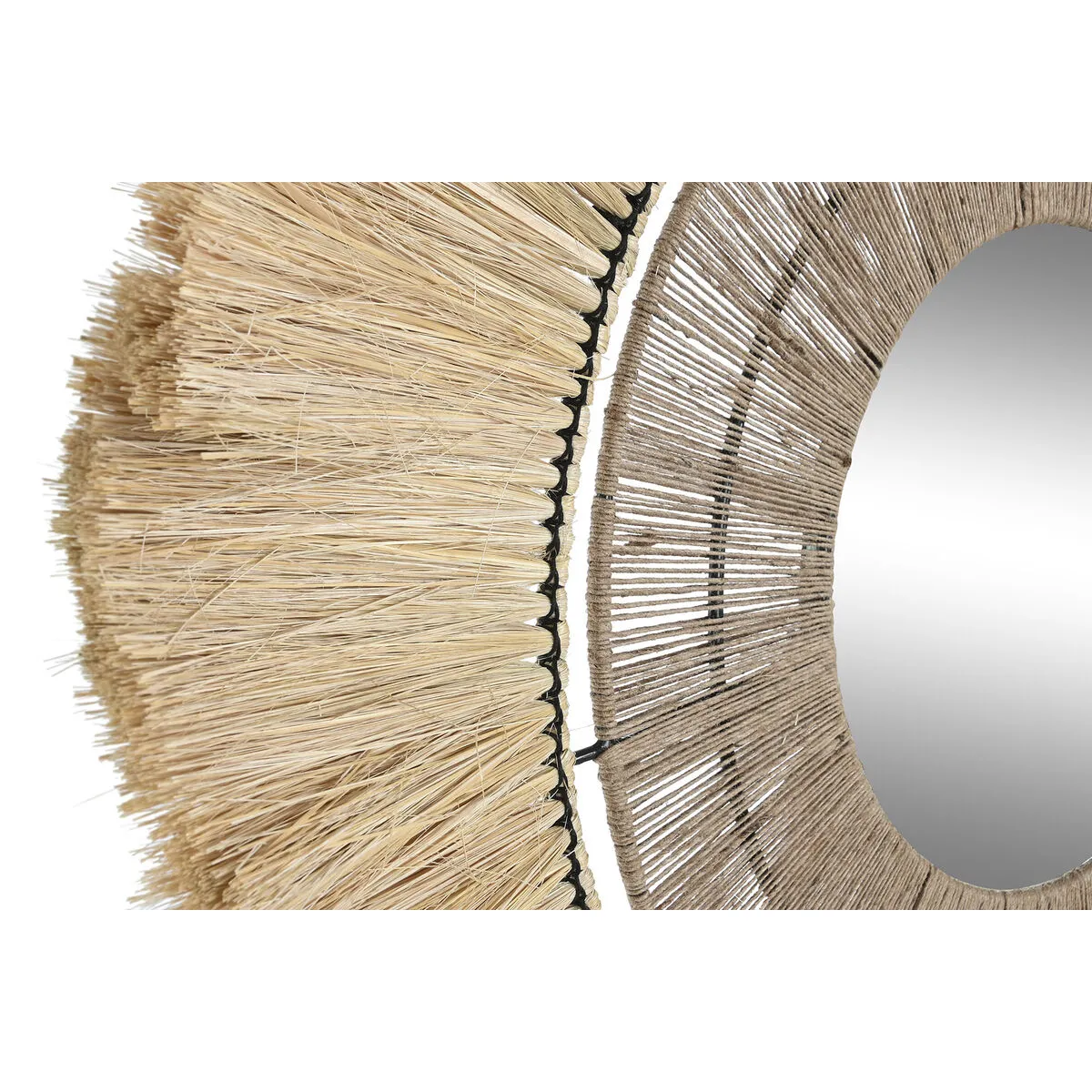 DKD Home Decor Miroir Bali Jute 79 cm