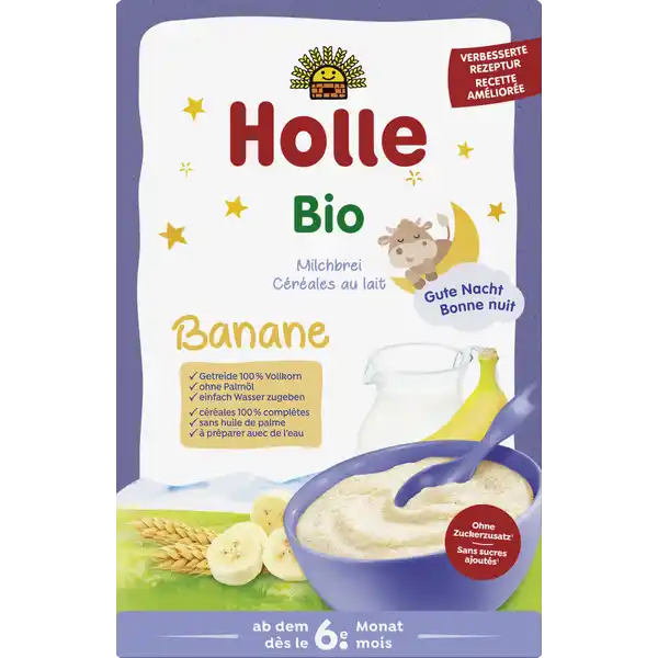 Bio-Milchbrei Banane ab dem 6. Monat