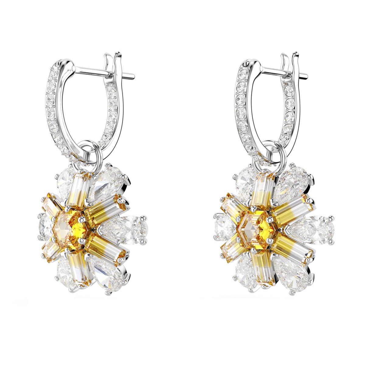 Boucles d'oreilles Swarovski Idyllia fleur jaune