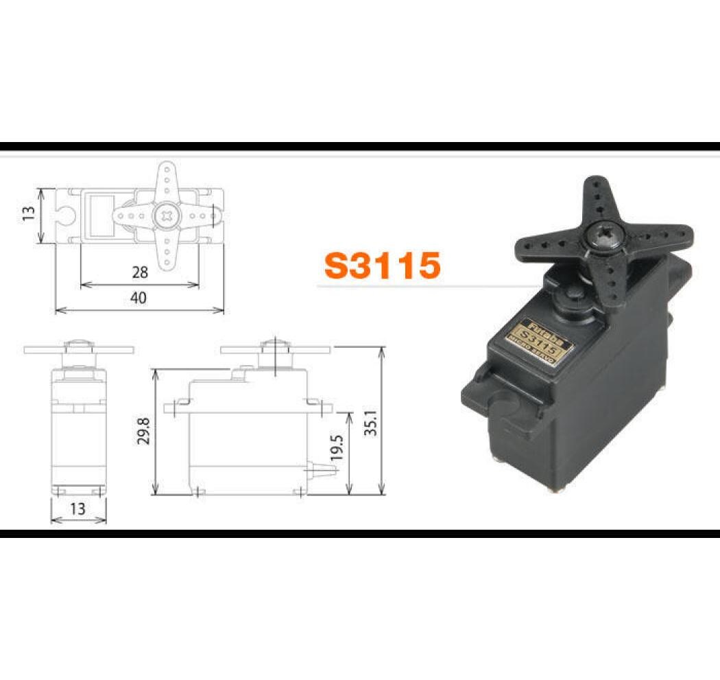 Servo S3115 Mini AnalogAnaloges Mini-Servo