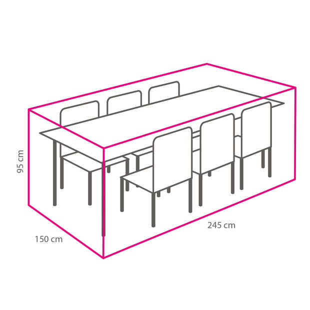 Outdoor Covers Premium hoes voor tuinset - 150x245x95 cm