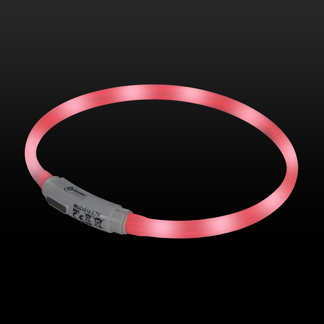 AniOne Leuchtring Silikon Candy rosa XS