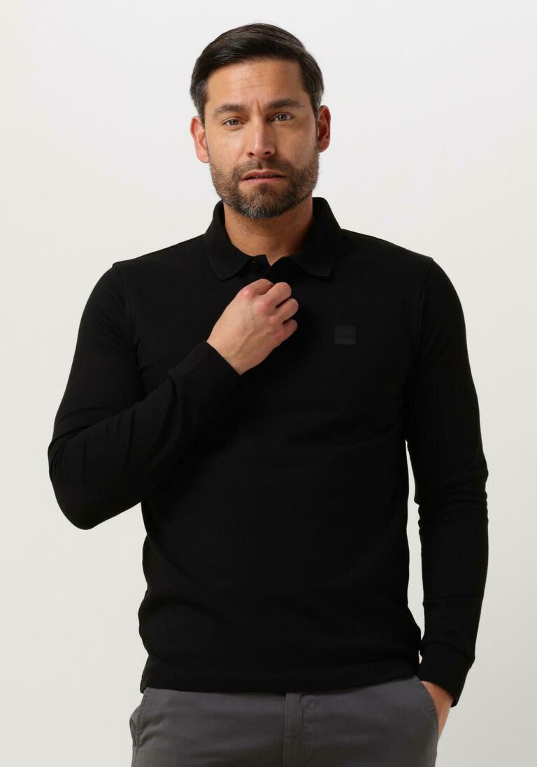 BOSS zwarte boss polo passerby