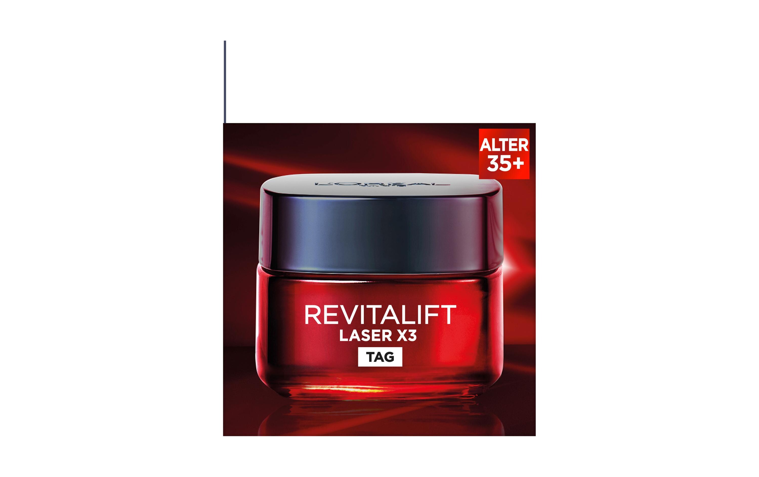 Tagescrème RevitaLift Laser X3 Anti-Age 50 mlTagespflege mit Pro-Retinol, Hyaluronsäure und Vitamin C