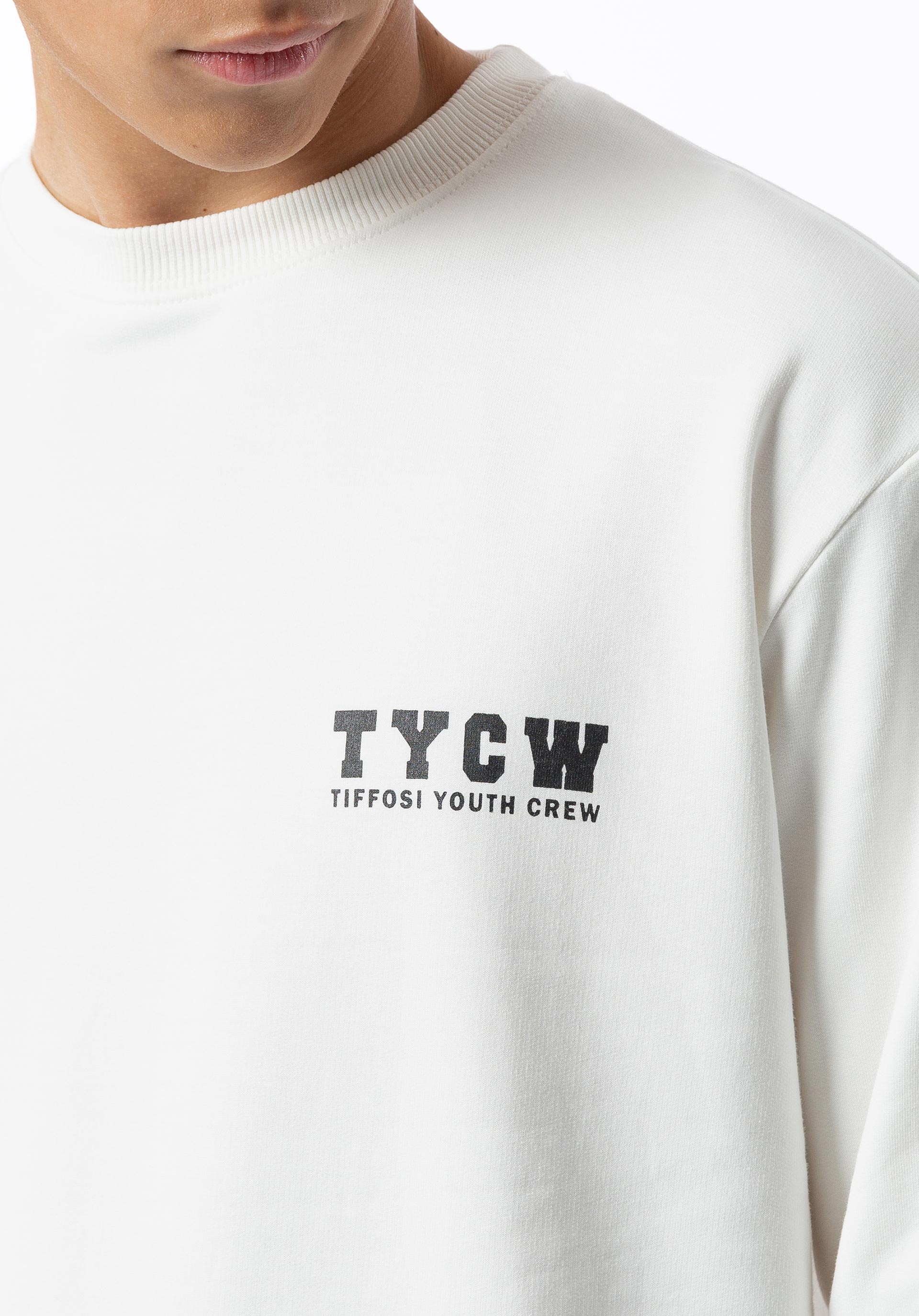 Sweatshirt com Estampado nas Costas