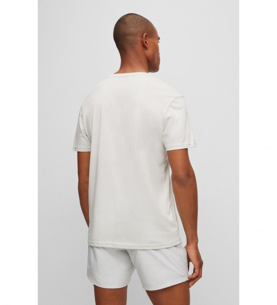 Camiseta BOSS bege com logo