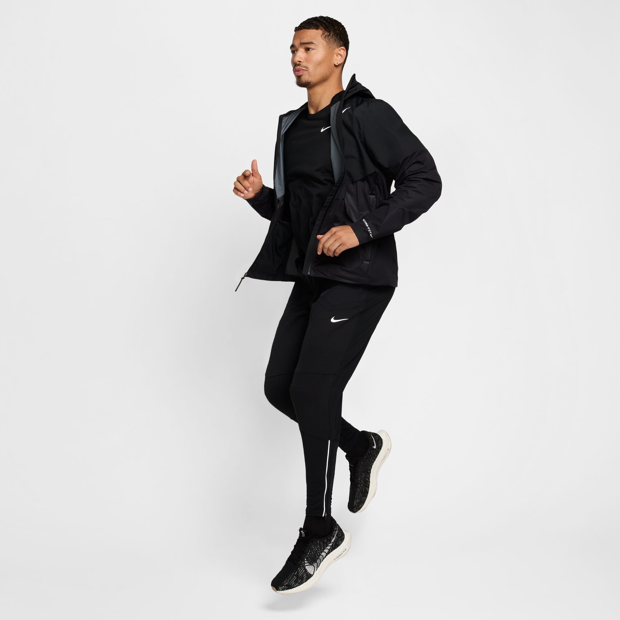 AeroSwift Storm-FIT Aerogami Running Jacket Herre 010/Black/Summit White