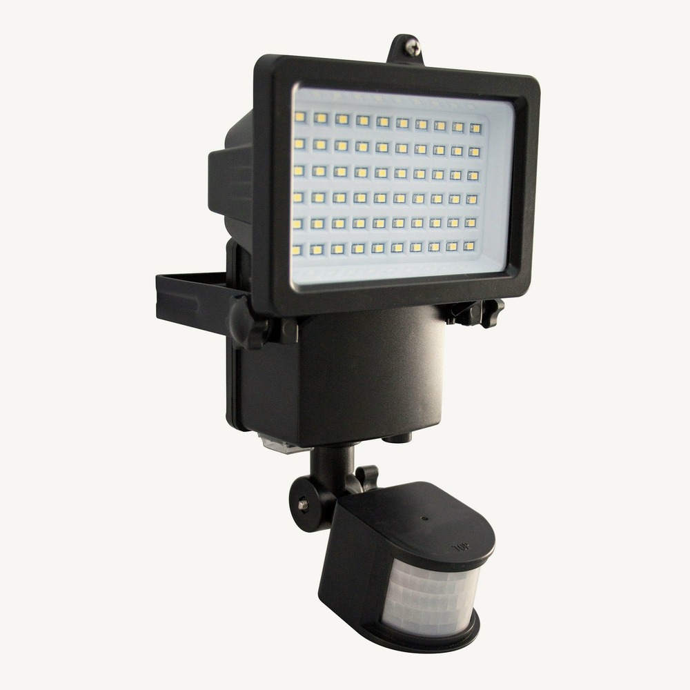 Projecteur solaire noir à détection de mouvements - 1000 lumens - chromex