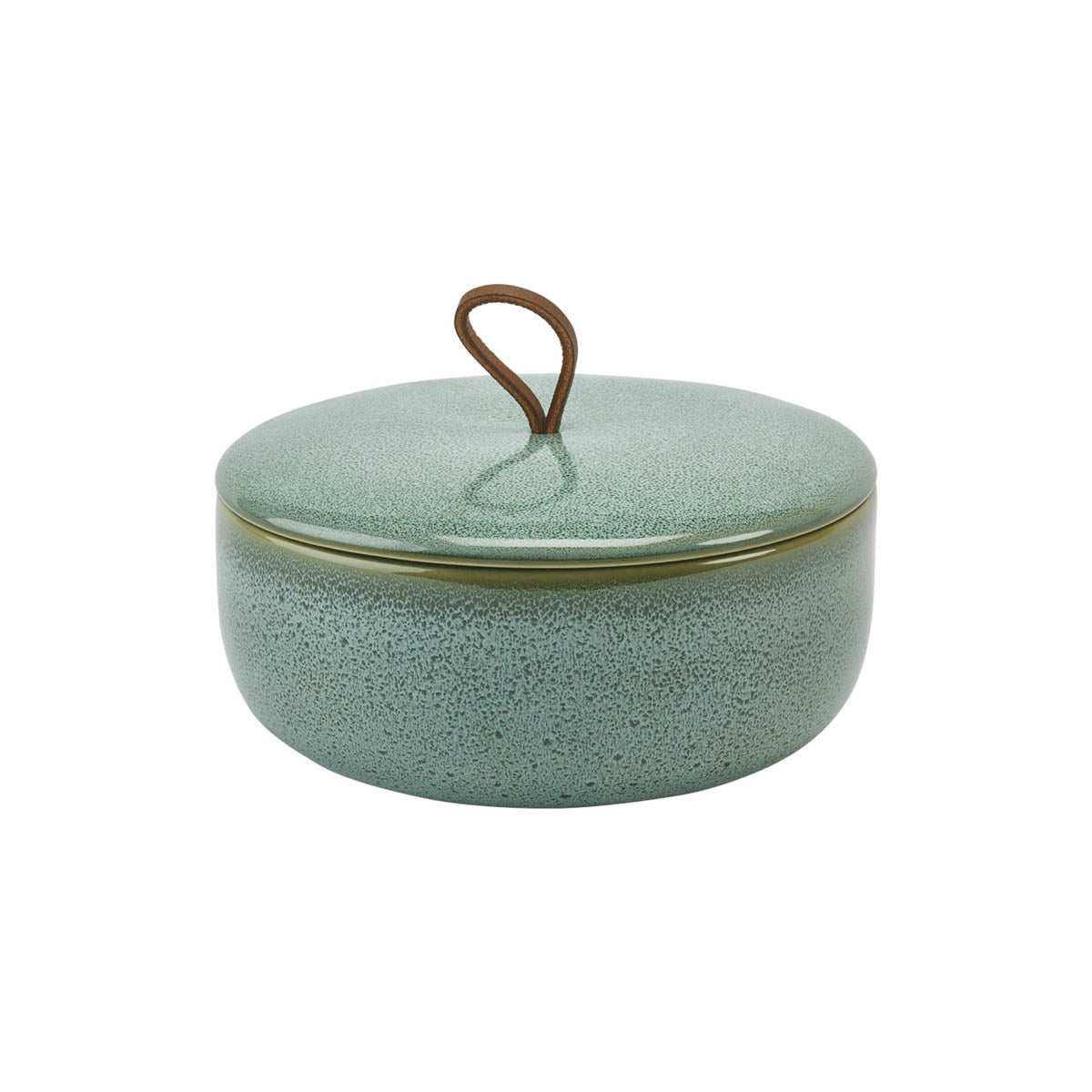 Ugo Schaal Met Deksel Forest | Groen | Stoneware