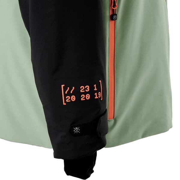 Veste de ski WATTS XREGULAR SAGE/FLUO ORANGE