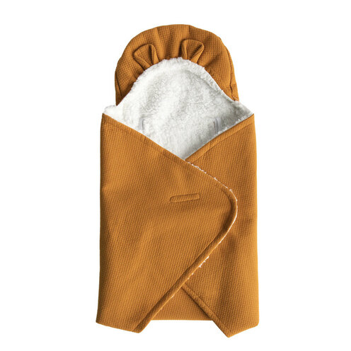 Couverture nomade FLUFFY Caramel - DOMIVA