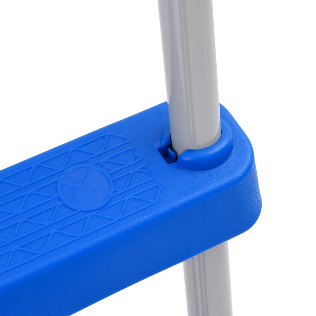 vidaXL Bovengrondse zwembadladder 84 cm staal en kunststof