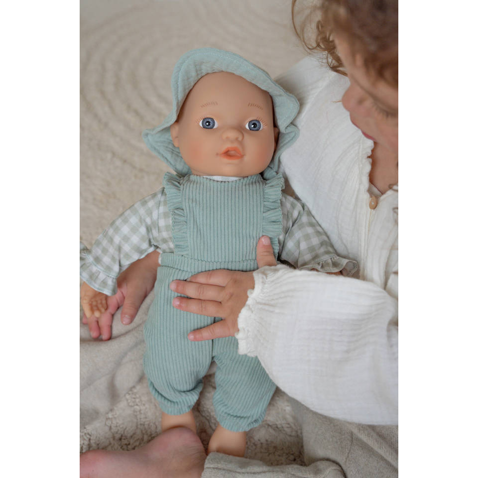 Little Dutch babypop kleertjes Fresh Green Check - groen