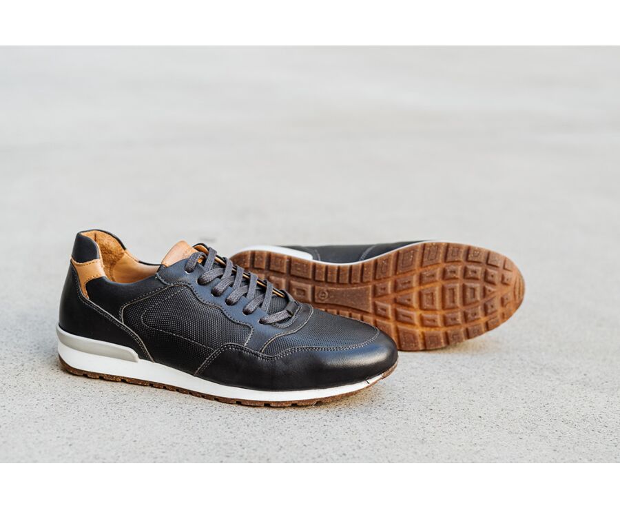 Sneakers homme Charbon Patiné - CANBERRA II