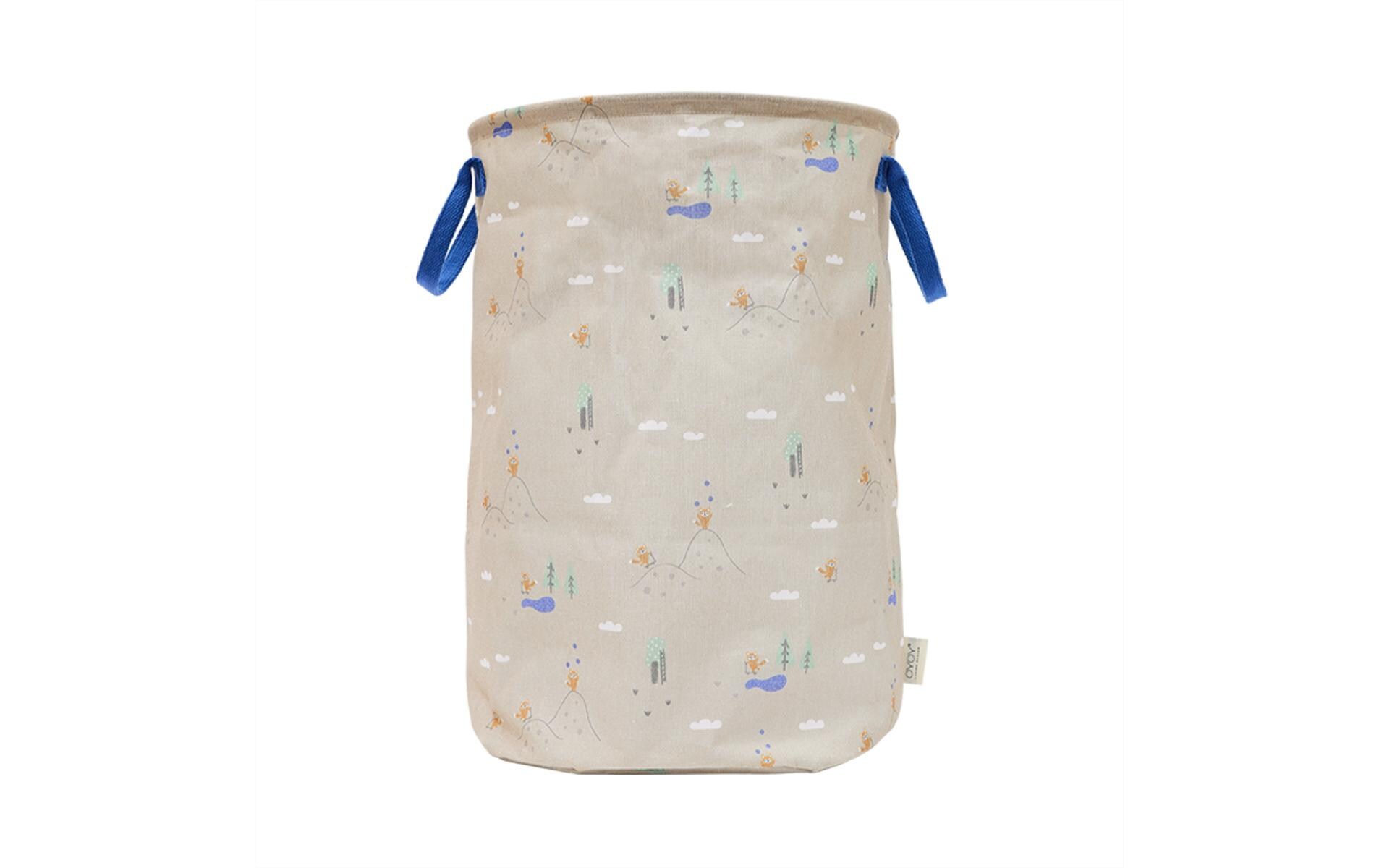 Spielzeugkorb Foxy 38 x 54 cm, Beige, BlauWäsche-/Aufbewahrungskorb mit Henkel