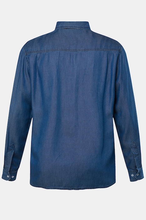 Men+ Jeansoptik-Hemd, Langarm, Kentkragen, Comfort Fit, bis 8 XL