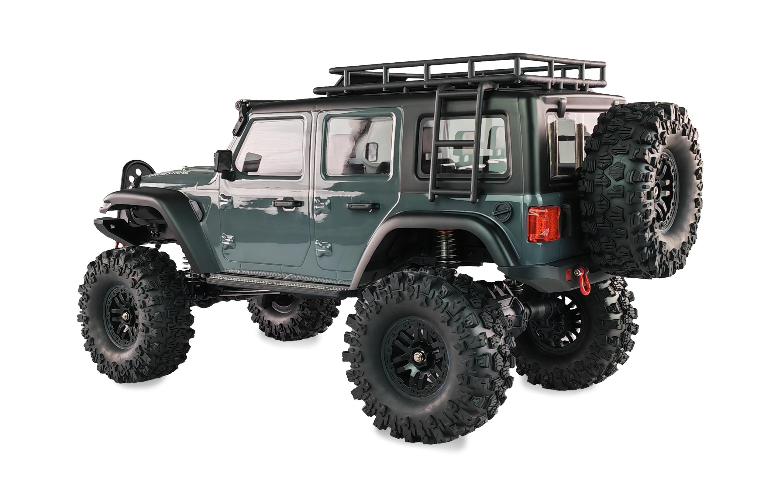 Scale Crawler AMXRock CT10 Crosstrail Hellgrau, ARTR, 1:10<br>Rock Crawler mit Portalachsen, 2-Gang Getriebe und Differentialsperren