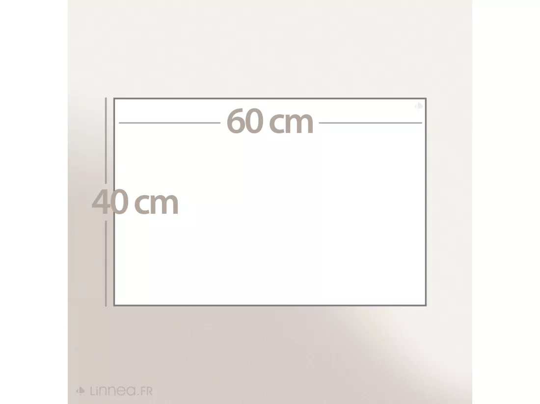 Tapis de bain coton 1000g/m2 collection NAÏA 60x40 cm beige Lin
