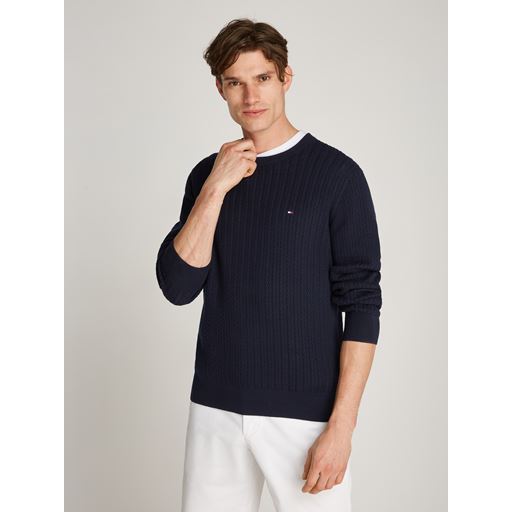 Tommy Hilfiger Herringbone Structure Pullover, Desert Sky, L