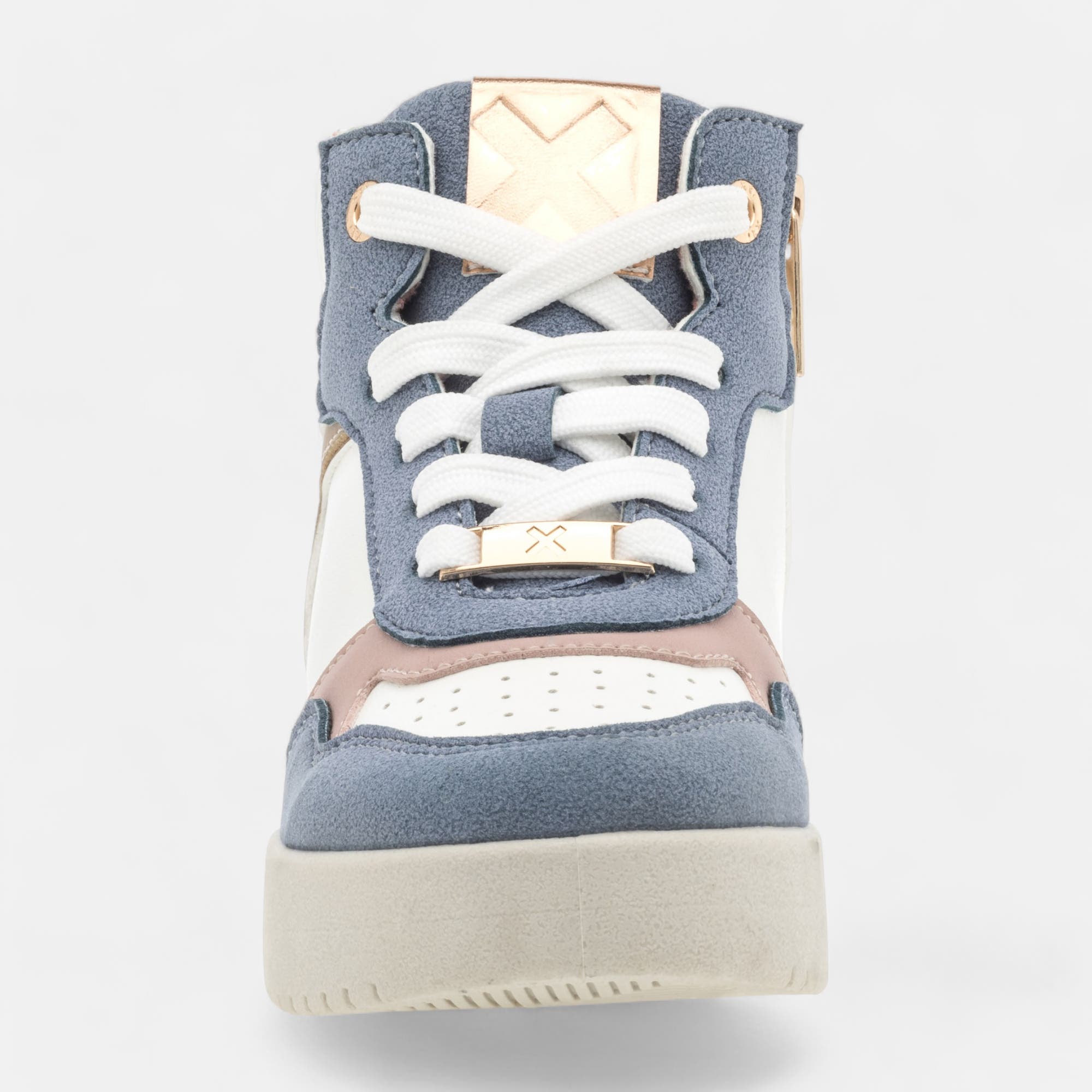 Baskets hautes Fille bleu