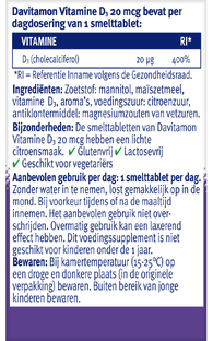 Davitamon D3 Forte Smelttabletten 75TB