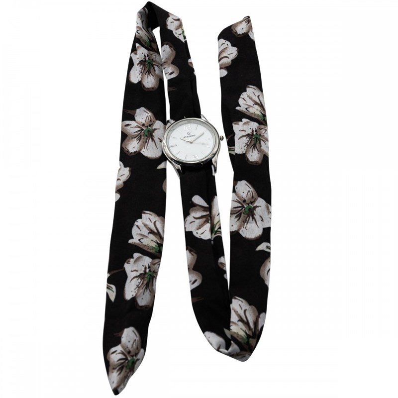 Montre Femme CHTIME bracelet Tissu Noir