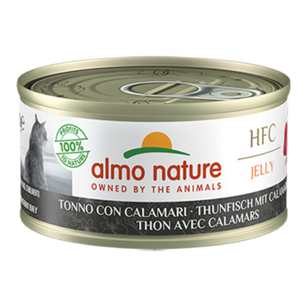 Almo Nature HFC Jelly Kattenvoer Nat Tonijn & Inktvis70 gr