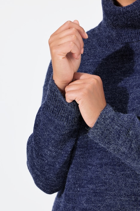 Strickkleid, Rollkragen, Langarm