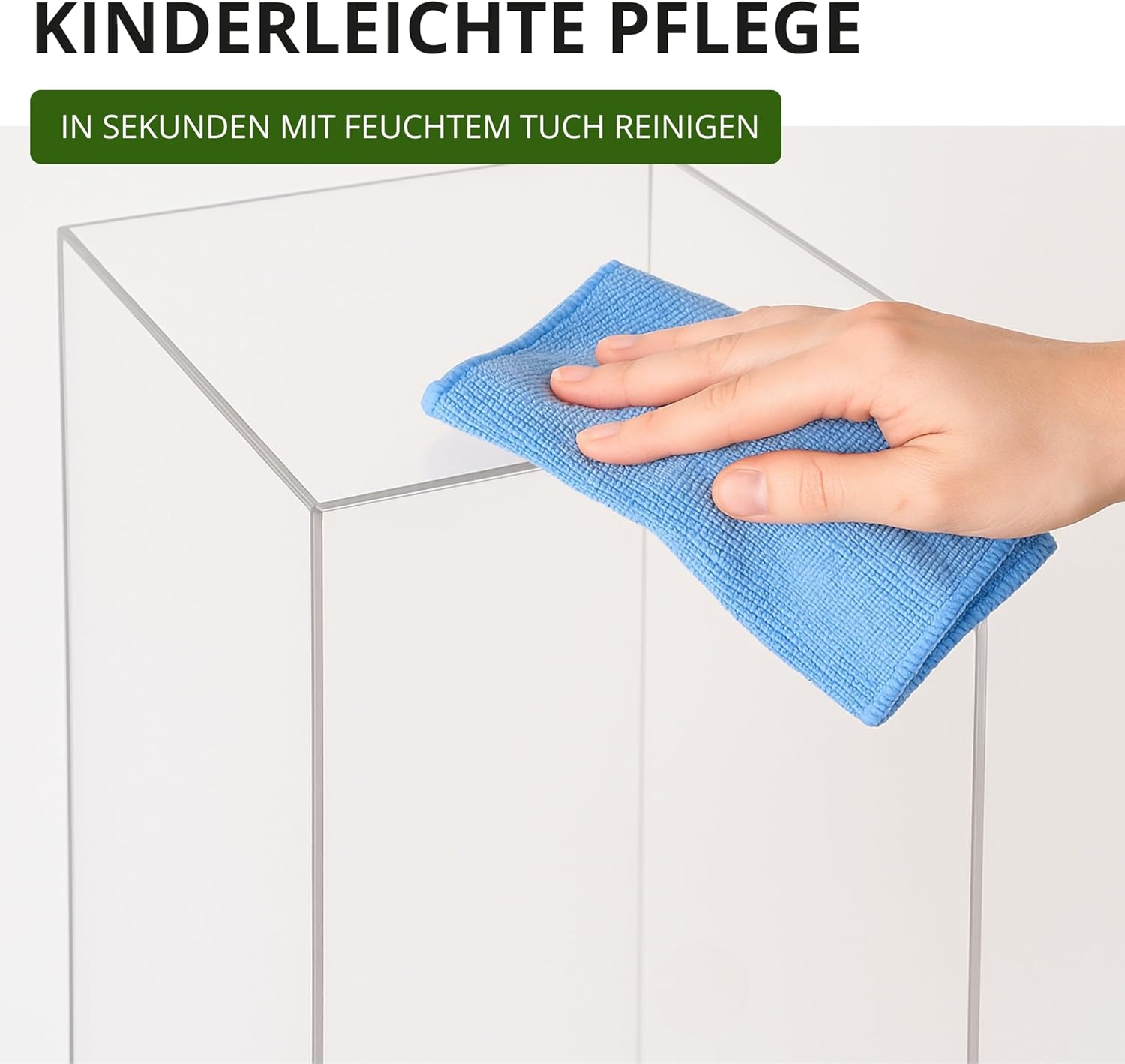 StarK® Acrylglas Dekosäule Premium Blumenständer [belastbar bis 30kg] Blumensäule,Pflanzenständer (Set)