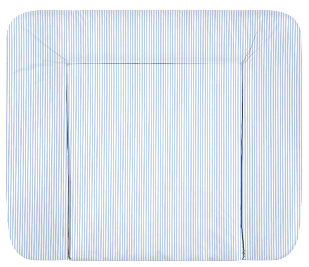 Wickelauflage  Molly Folie Streifen blau 75 x 85 cm