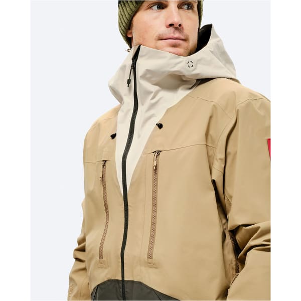 Veste de ski THE MOUNTAIN STUDIO THE GORE-TEX PRO 3L SHELL JKT SAND/CASTLE WALL/FOREST GREEN