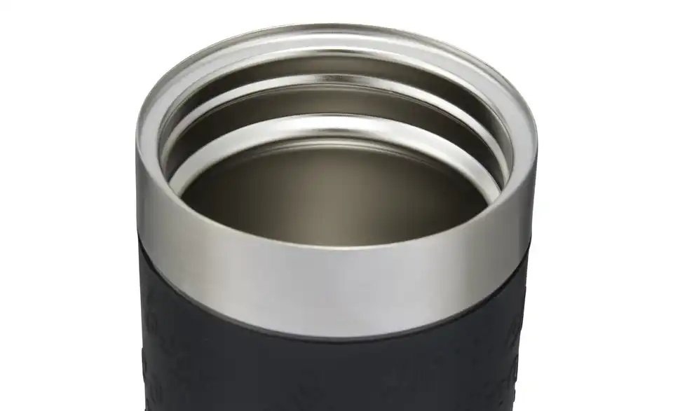 KHG Isolierbecher Schwarz 360 ml