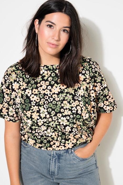 T-Shirt, oversized, Millefleur Print