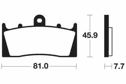 Plaquettes de freins Tecnium Performance métal fritté - MF243