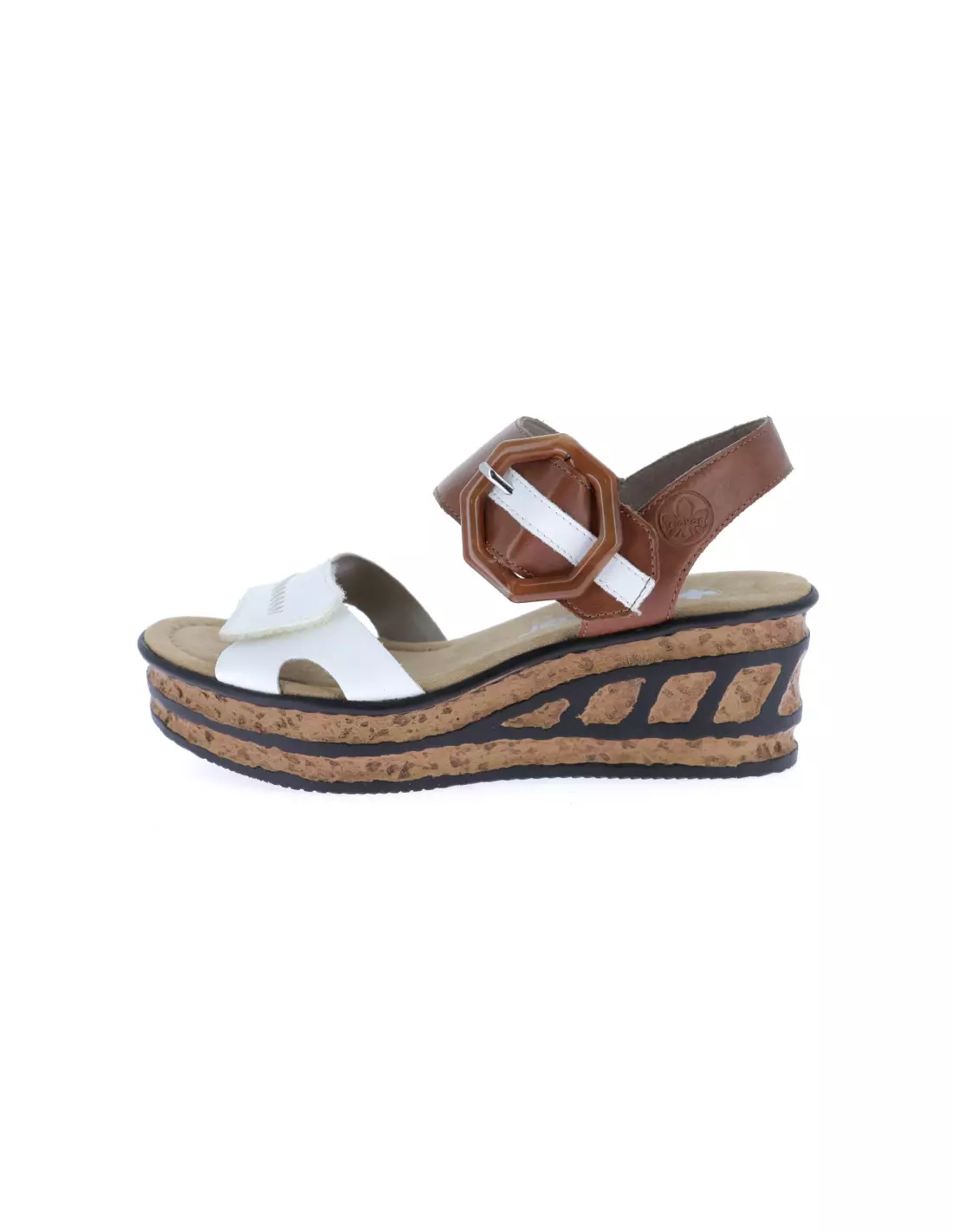 RIEKER 68176-80 - Sandales & nu-pieds weisssherry