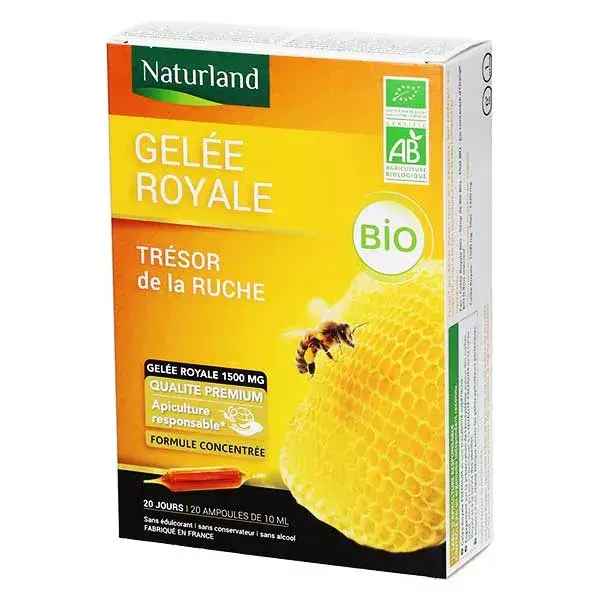 Naturland Geléia Real 1500mg Orgânica 20 ampolas