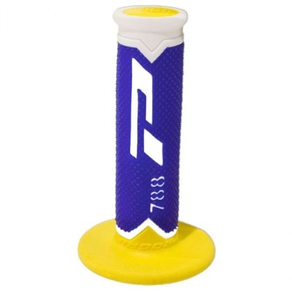 Poignées de guidon Progrip MX 788 TRICOLORE Universel - Blanc / Bleu